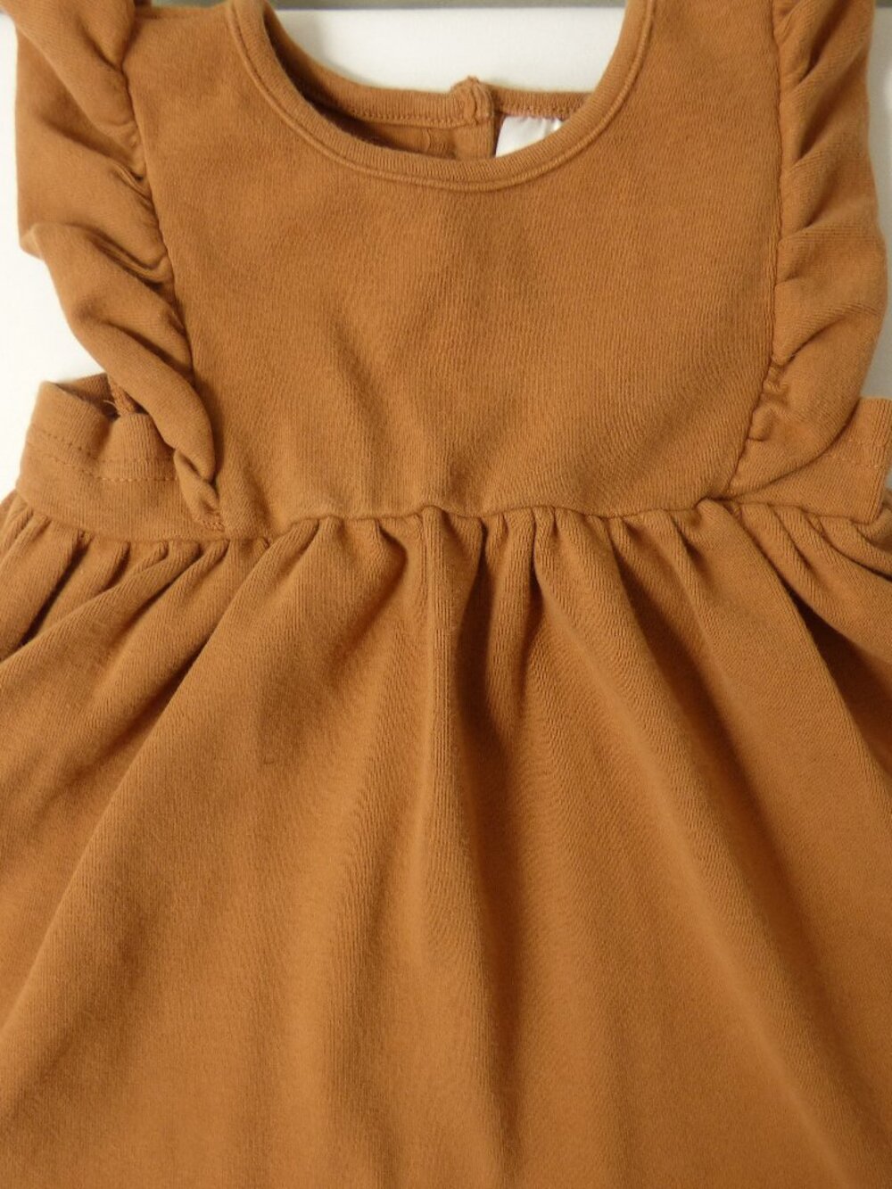 Mebie Baby Cotton Flutter Sleeve Dress, Size 3-6 Months